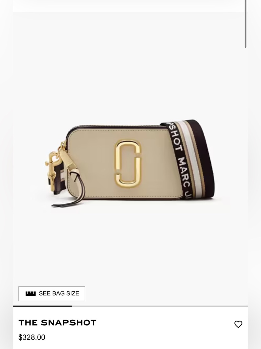 Marc Jacobs The Snapshot Camera Bag NEW
